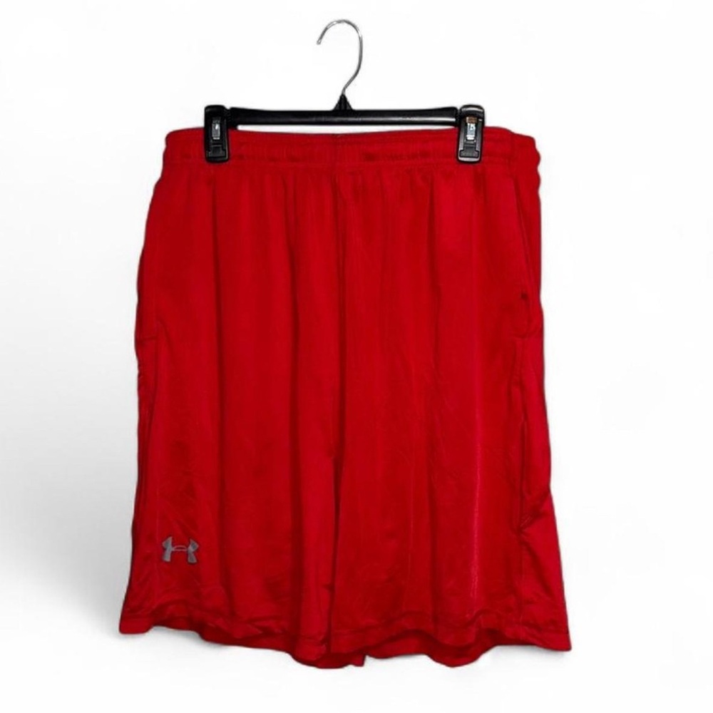 Under Armour Men’s Red Loose Activewear Athletic Workout Casual Shorts Size XL